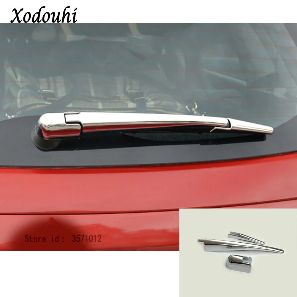 Для Suzuki Vitara отделка кузова ABS Хромированная Автомобильная Задняя стеклянная Форсунка щетки стеклоочистителя крышка заднего окна рамка лампы 3 шт