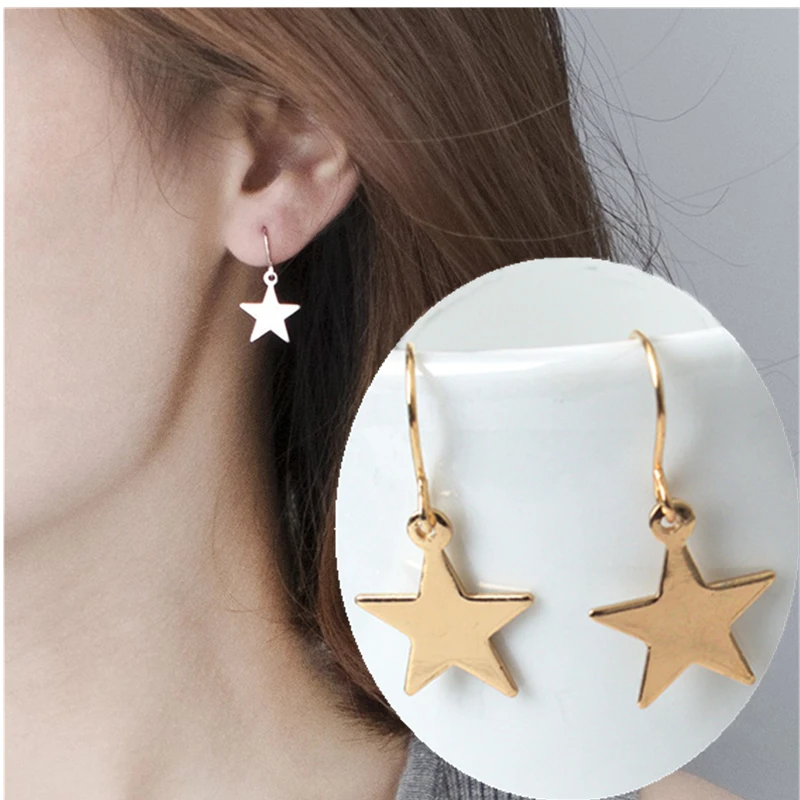 

Fashion Drop Earrings Wholesale Retro Five-pointed Star Statement Earrings New Listing Dangling Earrings For Women Jewelry
