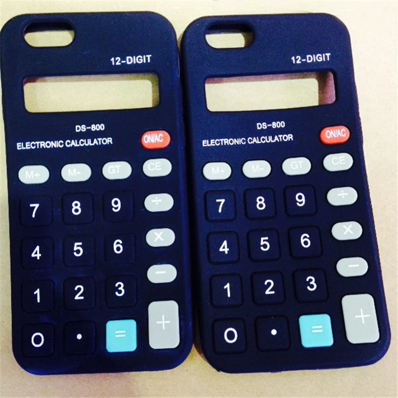 font b Calculator b font model silicon material soft phone Case for apple iphone 5
