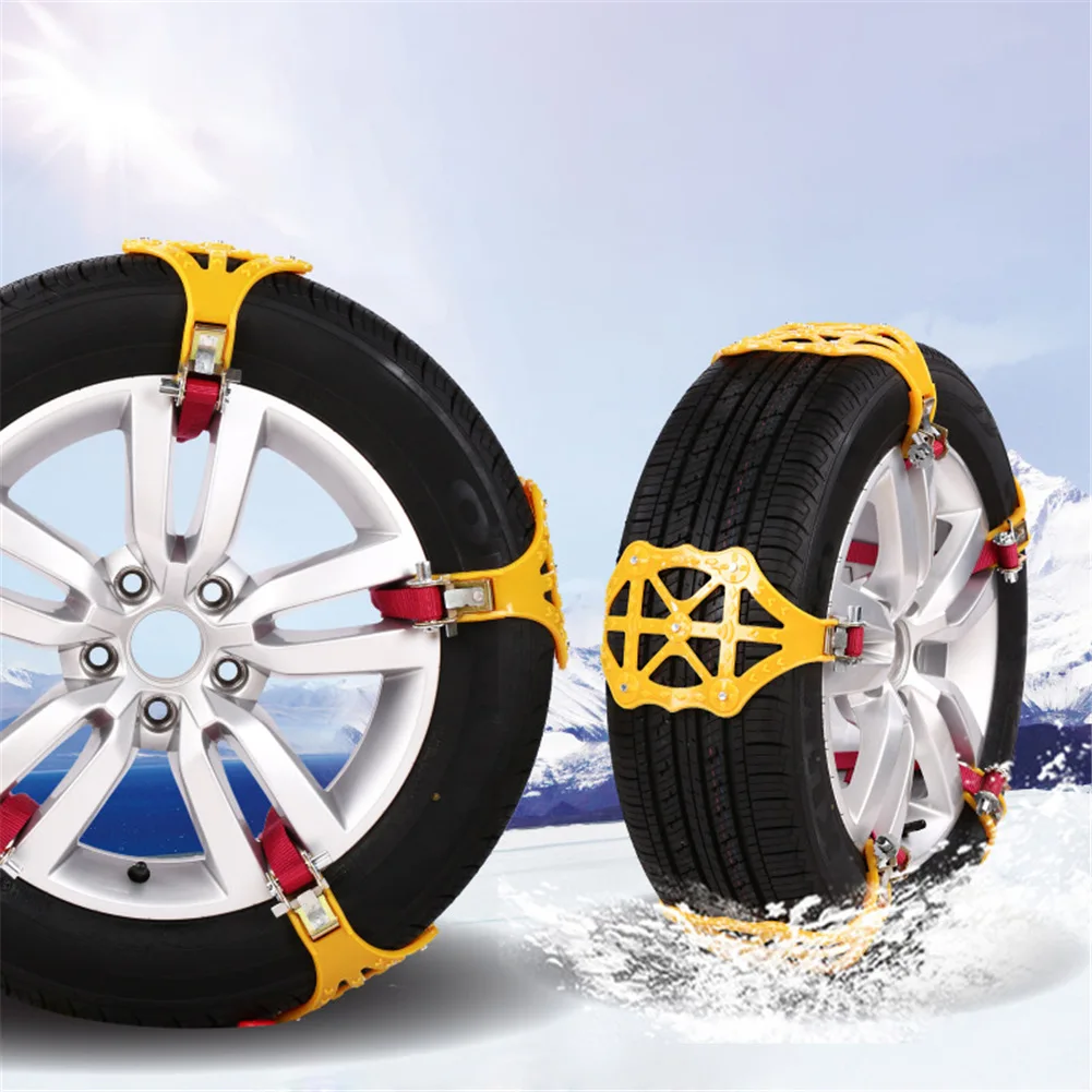 Мода Снег анти-цепь скольжения двойная Пряжка автомобильные шины противоскользящие утолщение TPR цепи шины автомобиля поставки