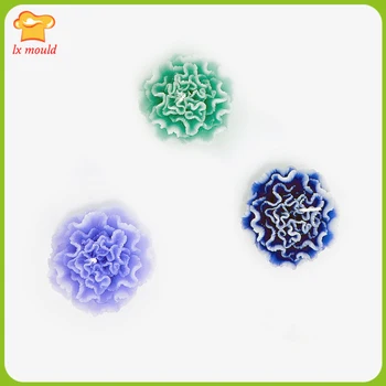 

2018 new coral candle mold 3d embossed silicone mold