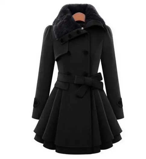 Зимнее женское пальто из шерсти и смесовой ткани, Женская куртка, зимнее женское пальто, теплая ветровка размера плюс, Abrigos Mujer Invierno, Новинка
