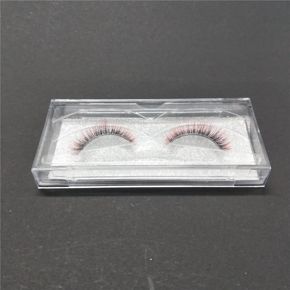 Bonito e de Bom Cílios de Seda Gosto Design Colorido Falso Vison Cílios Luxo Macio Premium Atacado Postiços 3d 4 Cheap Cílios postiços