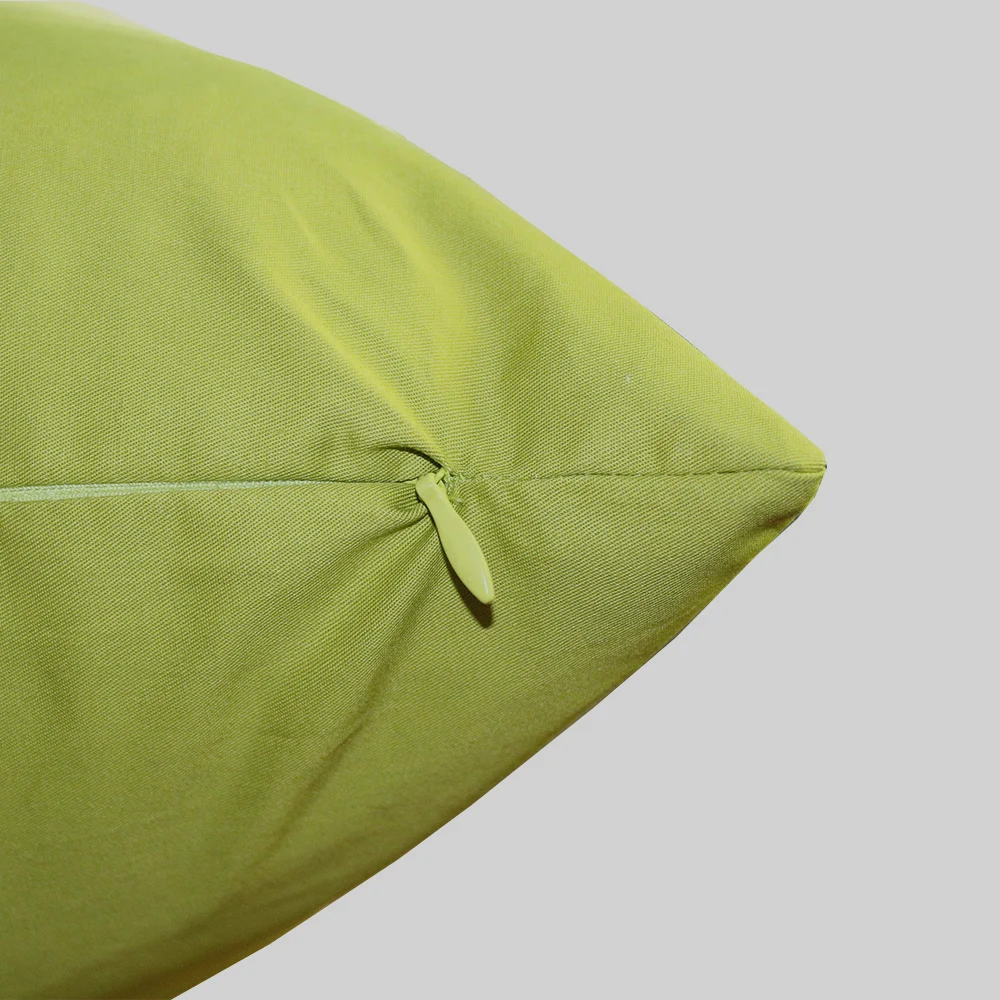 Однотонные яркие тонкий хлопковый твил хаки Подушка Чехол для отельного стула подушка для дивана домашний декор размером 45*45, 40x40 50 60 70