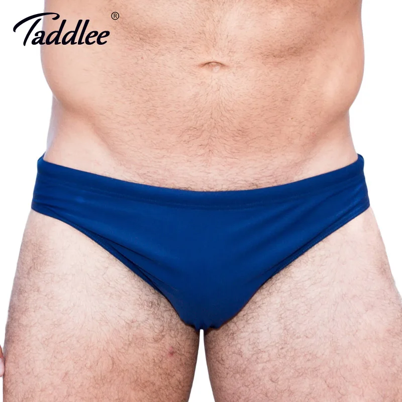 Taddlee Brand Sexy Men's Swim Briefs Bikini Gay Men Swimwear Low Rise Solid Swimming Surf Board Swimsuits Sports Bathing Suits