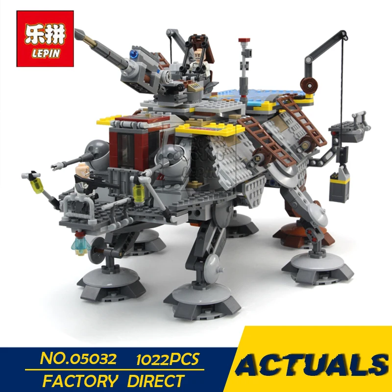 

LEPIN 05032 1022pcs Star Series Captain Rex's AT-TE 75157 Building Blocks Compatible with Star Wars Boys Toys Gift