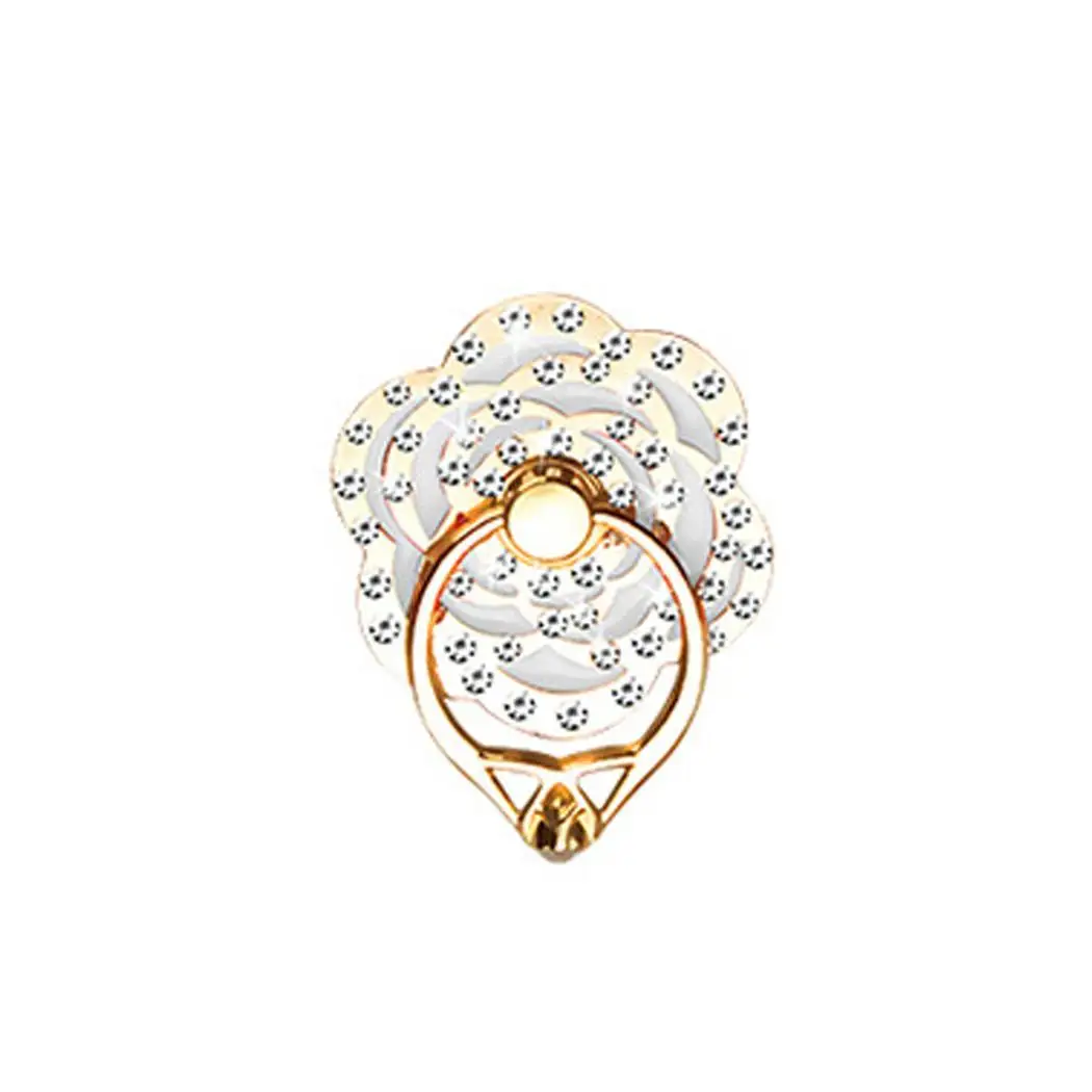Finger Ring Mobile Phone Rhinestone Rose Smart phone Stand Holder For iPhone X 8plus Samsung cell Smart Round Phone holder Stand Finger Ring Mobile Phone Rhinestone Rose Smart phone Stand Holder For iPhone X 8plus Samsung cell Smart Round Phone holder Stand