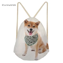 ELVISWORDS Очаровательная Милая Собака узор маленький рюкзак женский дорожный женский шнурок девушки рюкзак повседневный карман для хранения