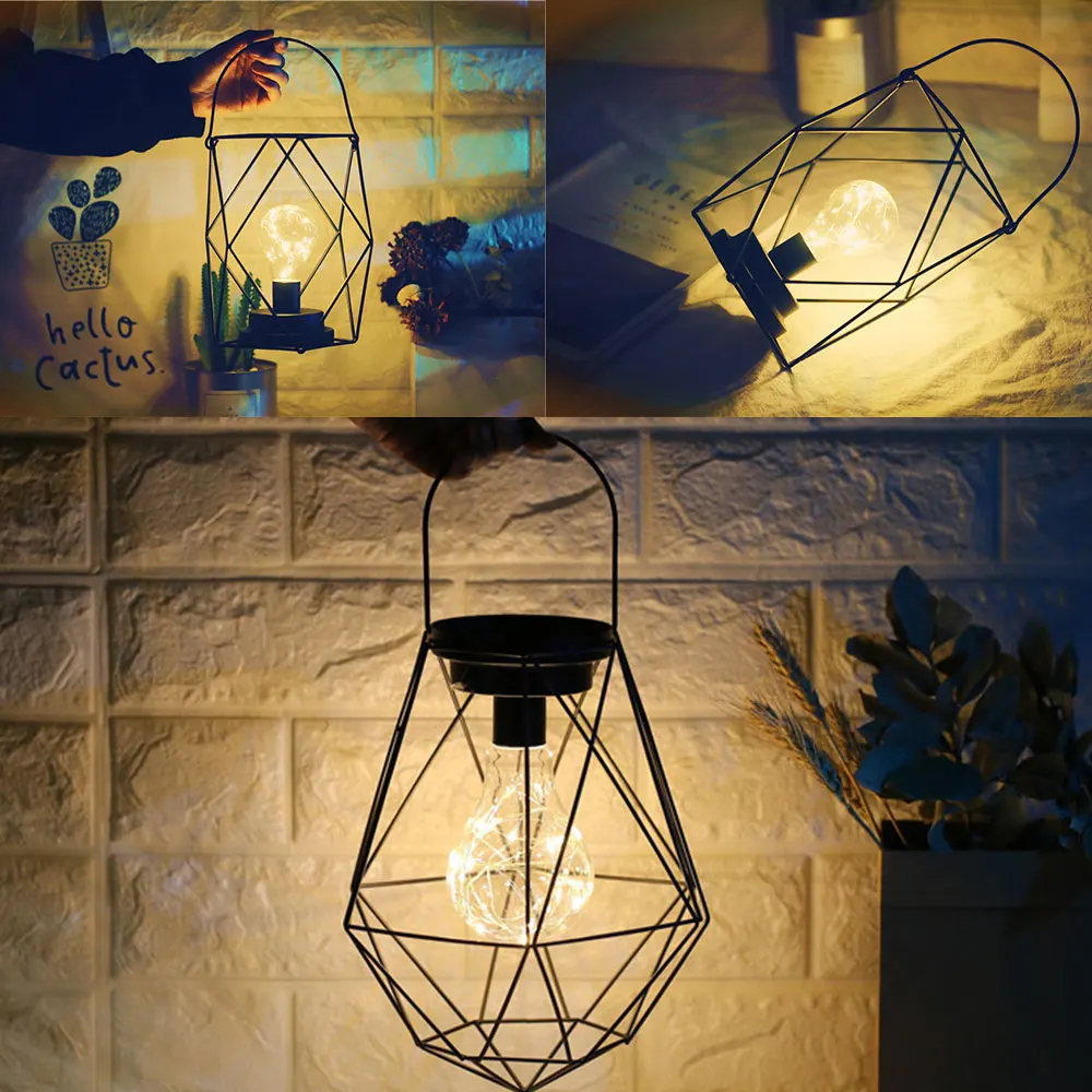 Скандинавская Светодиодная лента с медной проволокой настольная лампа железный