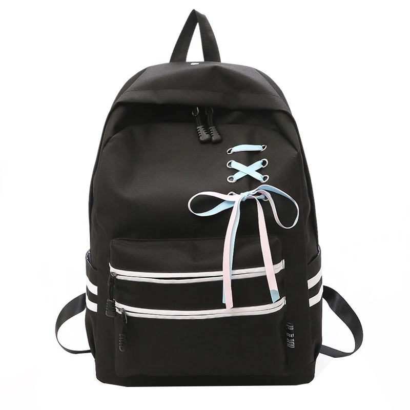 

Preppy Style Women backpacks bag fashion trend decoration high quality Oxford Women bag casual simple young students backpacks