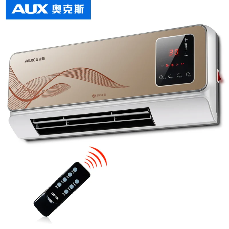

17/ Waterproof Wall Mounted Electric Heater Remote Control Air Conditioning Machine Heater Energy Saving 3 Gears Warm Device