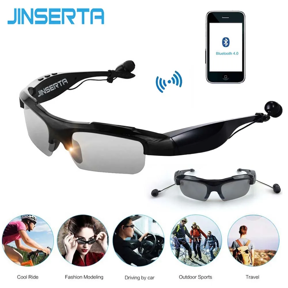 JINSERTA умные солнечные очки с Bluetooth уличные солнцезащитные беспроводные наушники