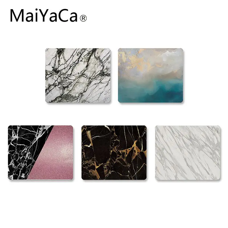 

MaiYaCa Boy Gift Pad Gold Marble Collage small Gaming MousePads desk mat DIY Design gaming Mouse pad Rug For PC Laptop Notebook