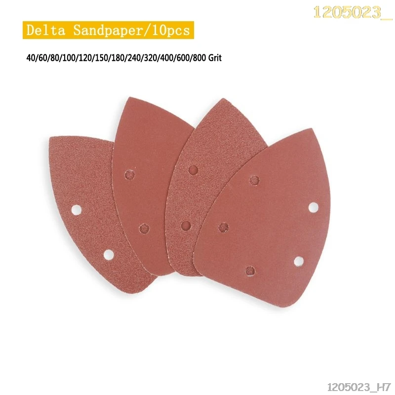 

Self-adhesive Sandpaper Triangle Sand Paper Hook Loop Sandpaper Disc Abrasive Tools For Polishing Grit 40-800