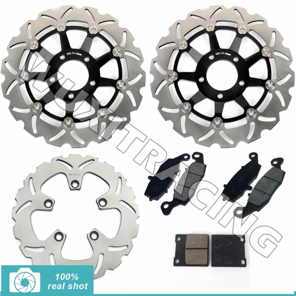 

Full Set Front Rear Brake Discs Rotors Pads for SUZUKI GSF 600 GSF600 Bandit 00-04 01 03 SV650 SV 650 99-02 GSX 750 GSX750 98-02