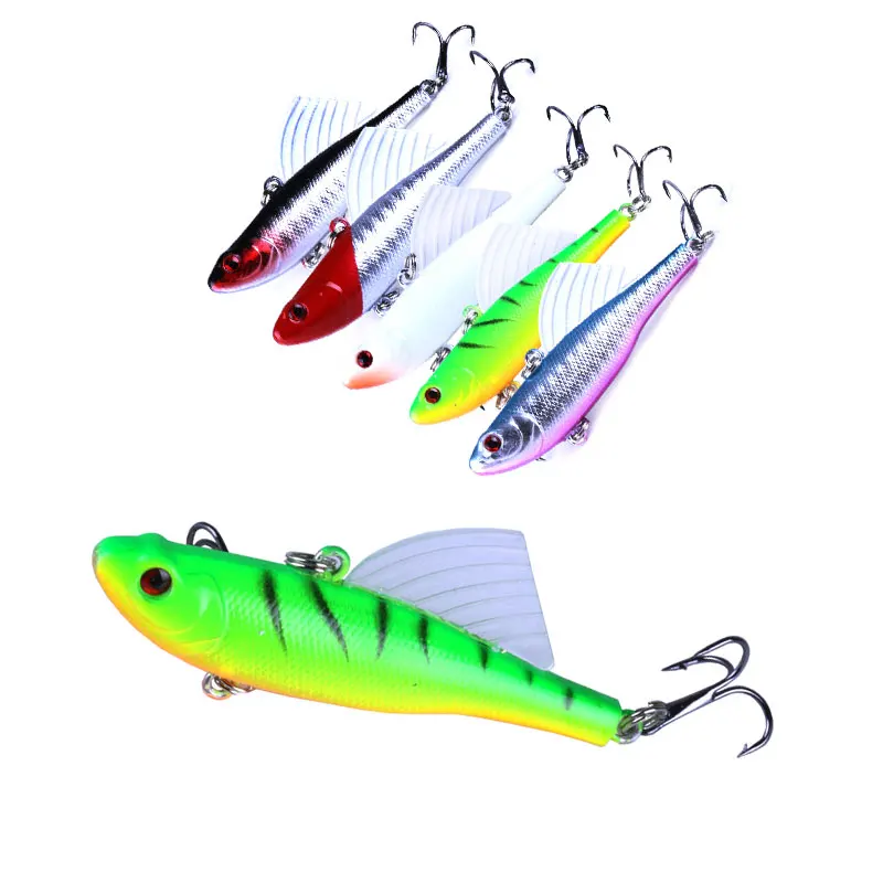 

HENGJIA 1PCS 6.5cm 17g Winter Sea Hard Fishing Lure VIB Bait With Lead Inside Diving
