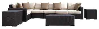 

Luxury Furniture Outdoor Rattan Corner Sectional Sofa Set