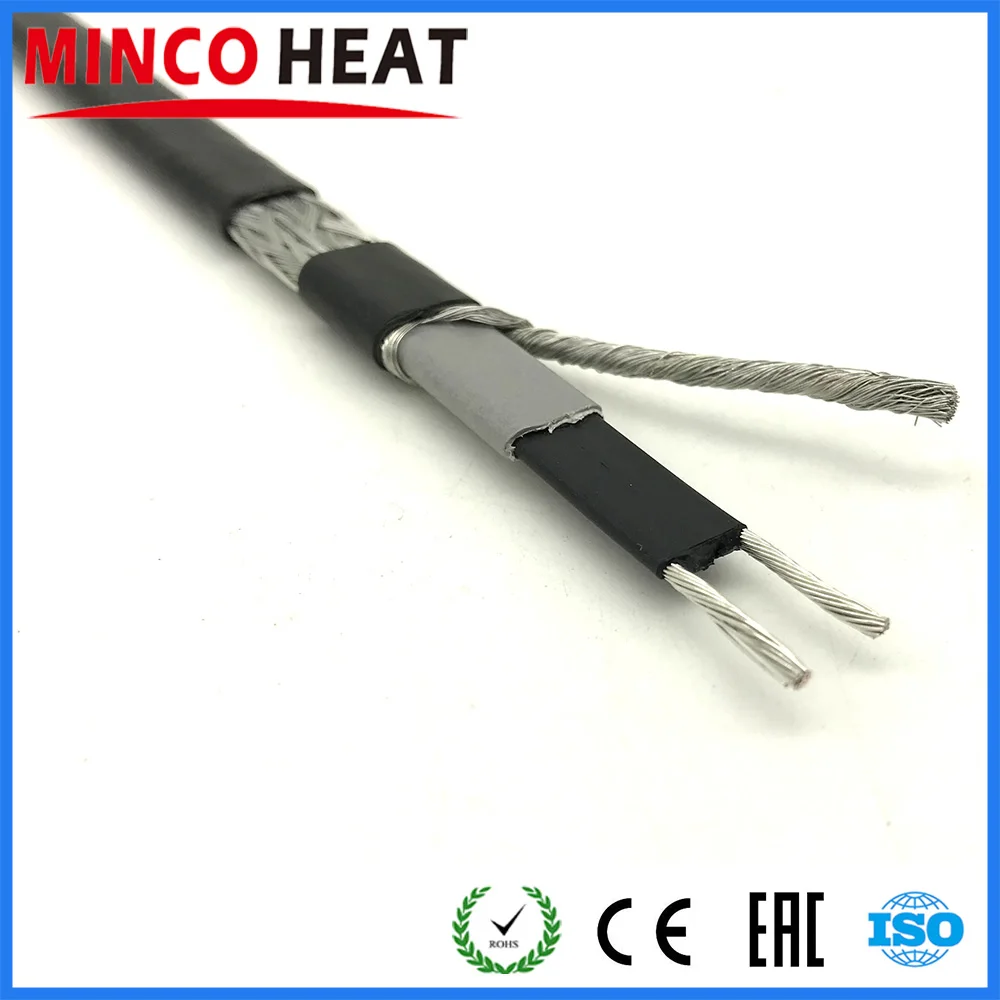 

DLTV 220V 26W/m 8W/ft Thermoelastic Plastics Coated Flexible Pipe Antifreeze, Roof Deicing Self Regulating Heater Heating Cable