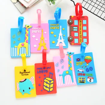 

Cartoon Travel Luggage Tag Identifier Label ID Address Holder Protection Suitcase Tags Travel Accessories
