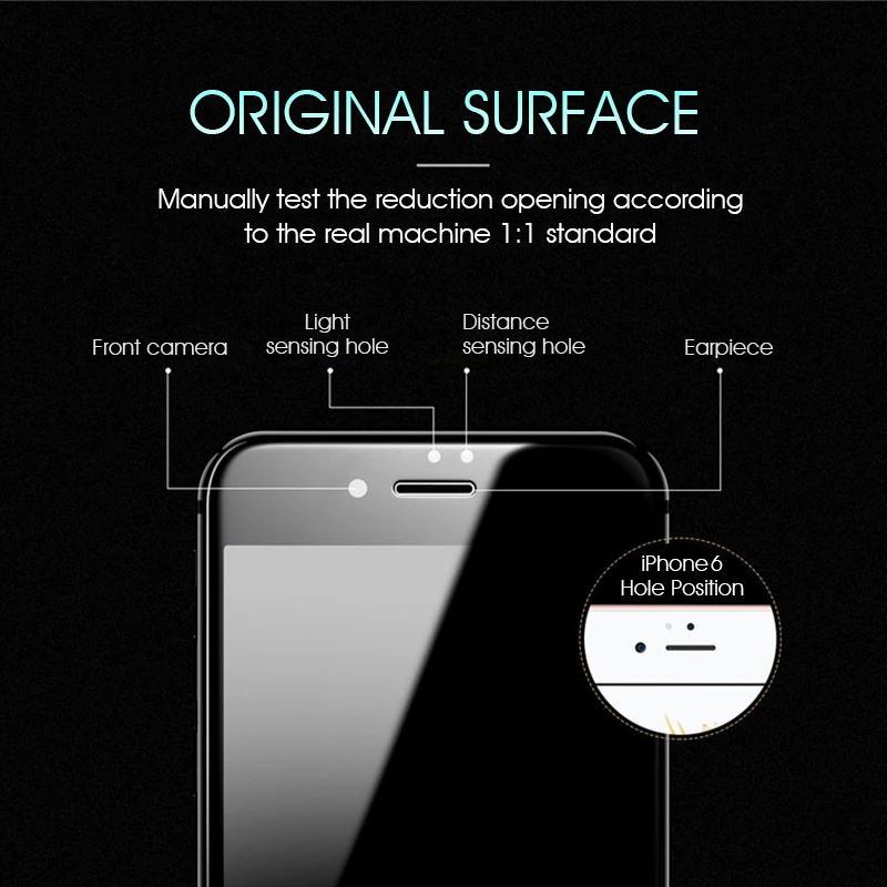  Vollständige Abdeckung Aus Gehärtetem Glas Für iPhone 6 6 s Plus 7 Plus XS Screen Protector Film Fü