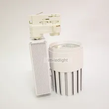 Затемнения трек лампы 30 Вт 4 провода 3 фазы трек светодиодный прожектор современные лампы промышленных дорожка света 30 шт