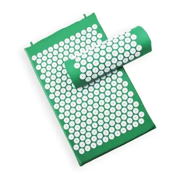 

Acupressure Mat and Pillow Set Back and Neck Sciatic Pain Relief Acupuncture Massage Mat Yoga Mat