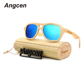 

Angcen 2018 New fashion Products Men Women Bamboo Sunglasses Polarized Lens Wooden Frame Sun Glasses Oculos de sol masculino