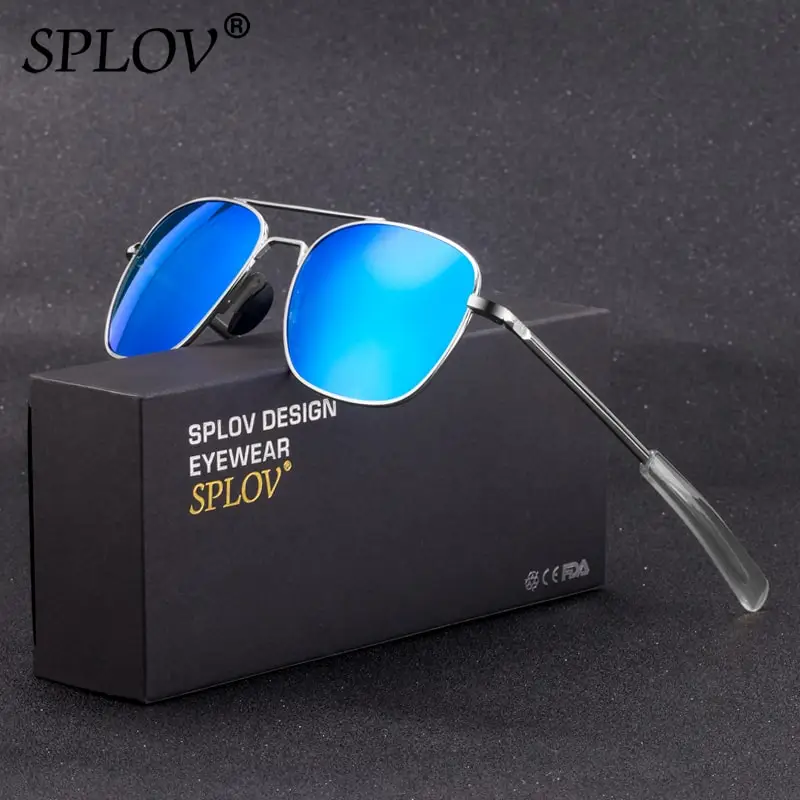 

SPLOV New Fashion Driving Men Sunglasses Women Polarized Lens Metal Frame Retro Shades Classic Eyewear Gafas De Sol Hombres