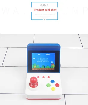 

New listing RS-12 mini FC game console handheld nostalgic double rocker rechargeable appearance compact