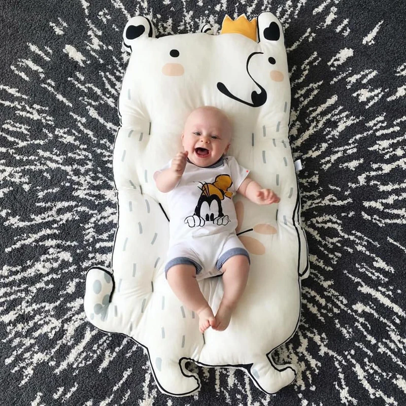 

Baby Blanket Playmat Rabbit Raccoon Game Mat Kids Crawling Carpet Bedding Stroller Children's Room Decoration