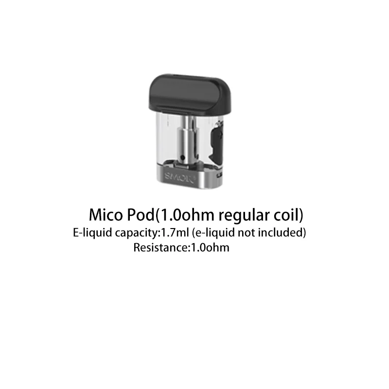 В сотке! 3 шт./упак. электронных сигарет SMOK Mico pod 1 7 мл емкость с 0.8ohm 1.0ohm 1.4ohm катушки