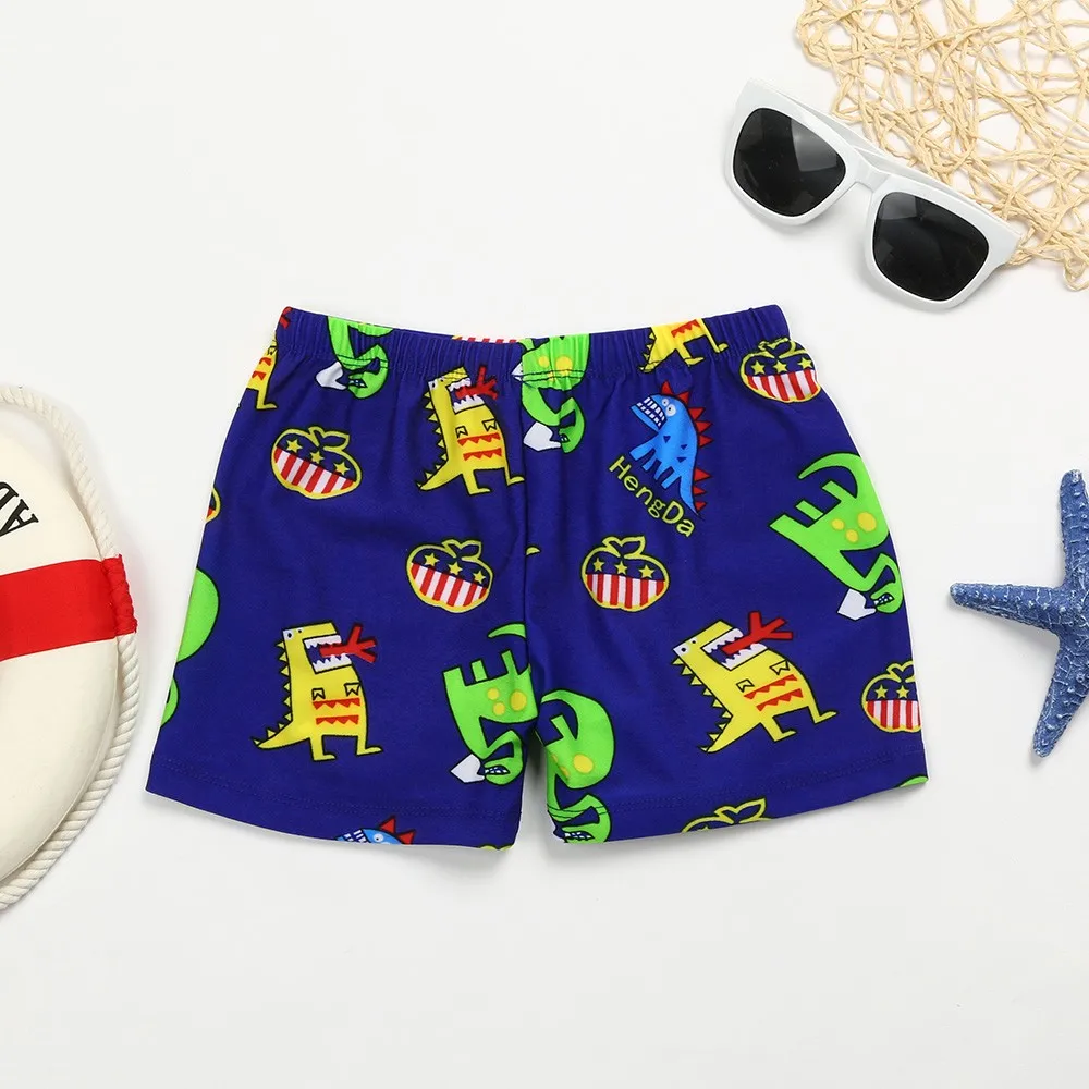 MUQGEW/Детский Эластичный пляжный купальный костюм для мальчиков с мультяшным принтом; шорты; Новинка года; купальный костюм; детские плавки для мальчиков