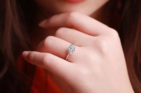 0.5ct Forever Promise SONA Kiss, имитирующее бриллиантовое ювелирное изделие, обручальное кольцо, ювелирное изделие для женщин, твердое Стерлинговое Серебро Pt950, штампованное