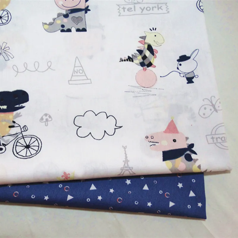 

half meter dinosaur park print 100% cotton twill fabric infant baby children bed sheet bed sack cloth A531