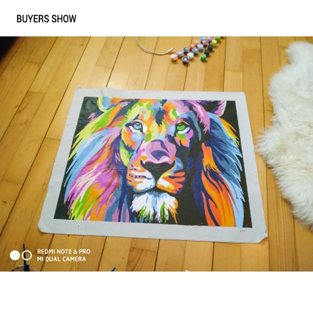 Frameless Colorful Lion Animals Abstract Painting Diy Digital Painting By Numbers Modern Wall Art Picture For Frameless Colorful Lion Animals Abstract Painting Diy Digital Painting By Numbers Modern Wall Art Picture For Home Wall Artwork