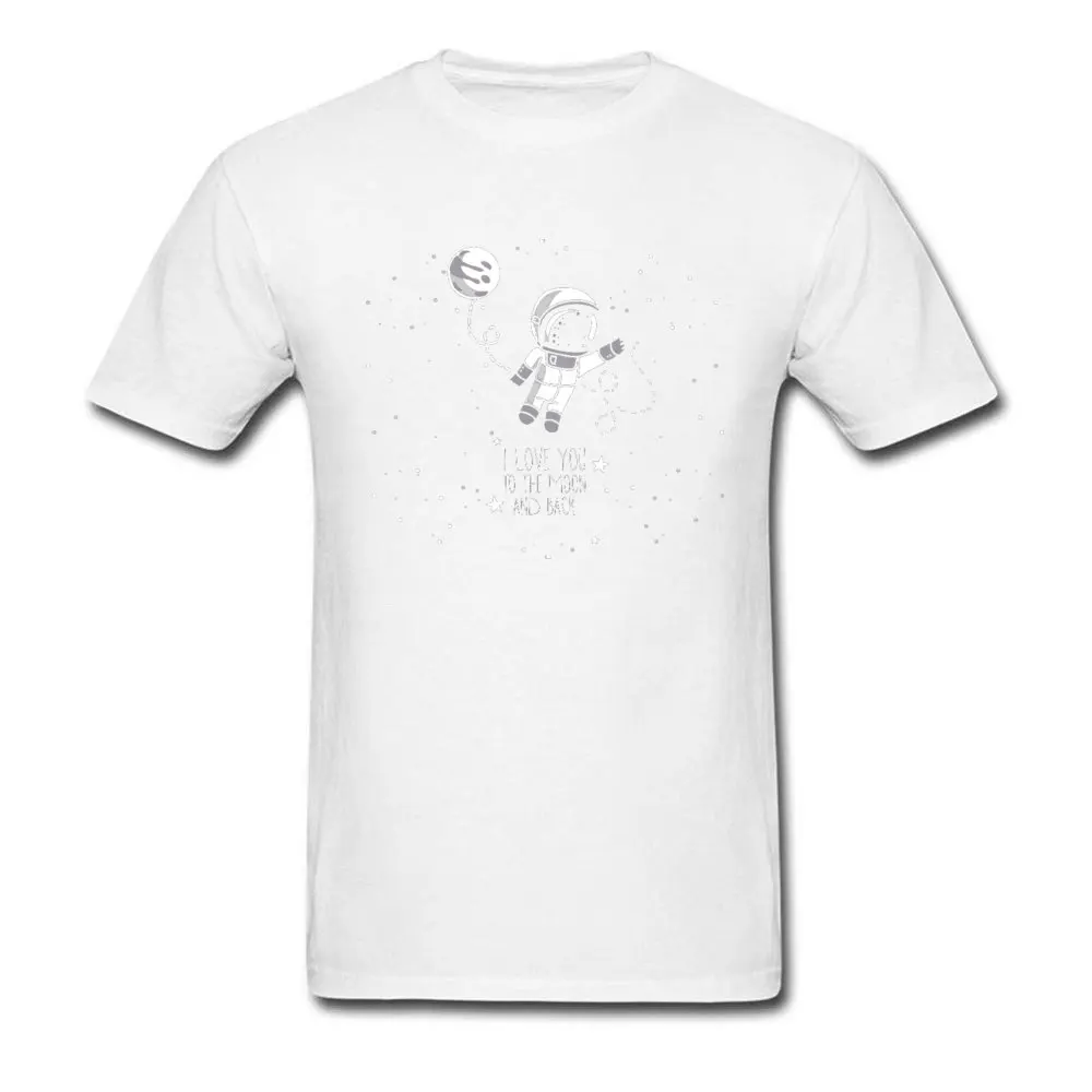Prevalent Men's T-shirts I-Love-You-To-The-Moon-And-Back190617 Printed On Tops Shirt Autumn 100% Cotton O-Neck Clothing Shirt Short Sleeve I-Love-You-To-The-Moon-And-Back190617 white