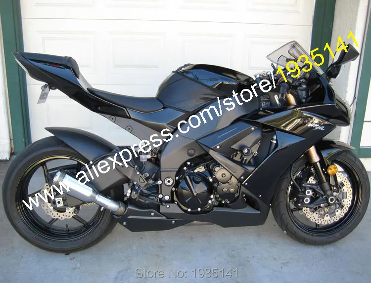 

Hot Sales,Body Kit For Kawasaki Ninja ZX-10R 2008 2009 2010 ZX10R 08 09 10 ZX 10R Full Black Aftermarket Motorcycle Fairing