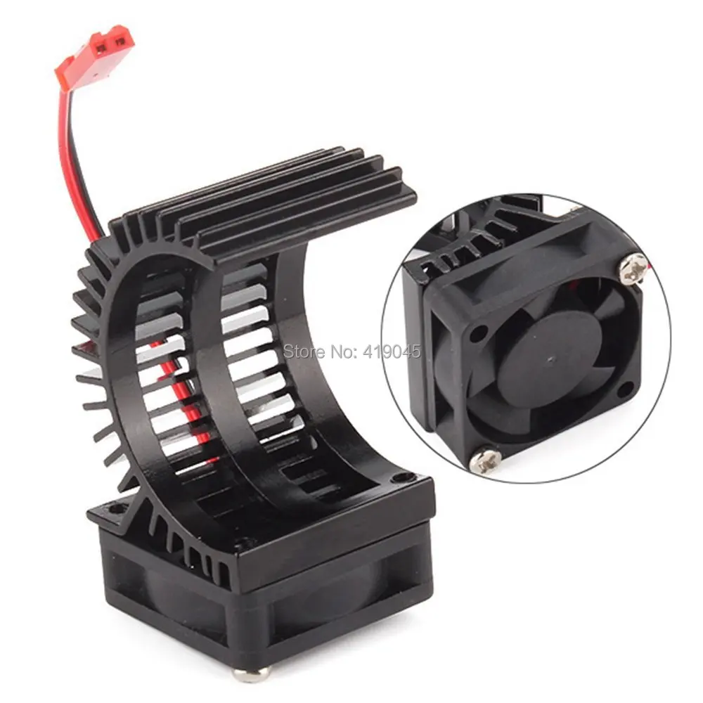 

Aluminum Heatsink Alloy for 1/10 model Car 54540/550 3650 Motor Radiator with 4.8-6V Cooling Fan