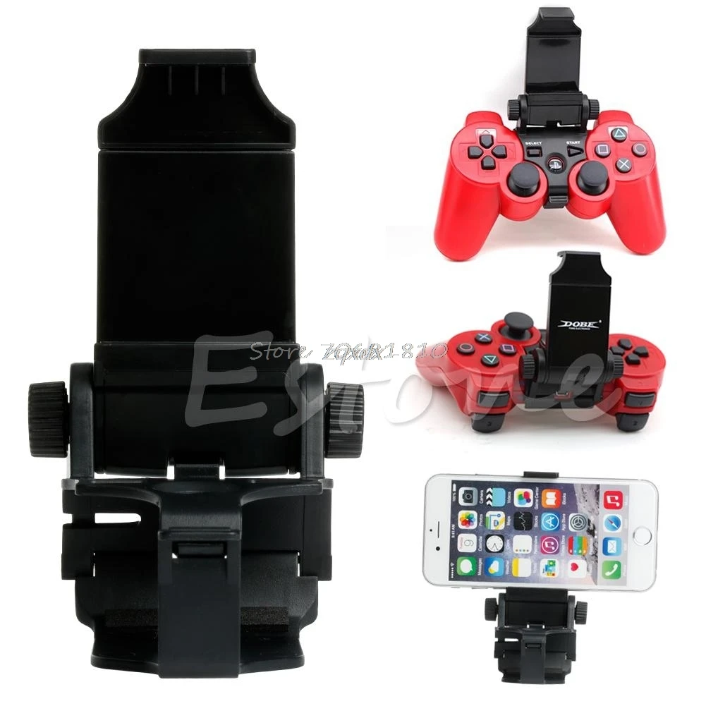 

Bluetooth Android Cell Phone Clamp Game Holder For Playstation 3 For PS3 Controller Z09 Drop ship