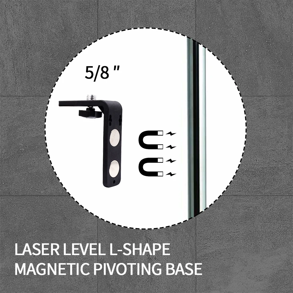 5//8/'/' Level Universal L-Bracket Super Strong Iron Magnet Adsorption Stand