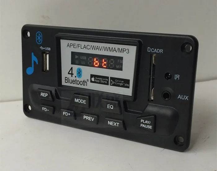 4.0 Bluetooth MP3 Decoding Board Module LED 12V DIY USB/SD/MMC APE FLAC