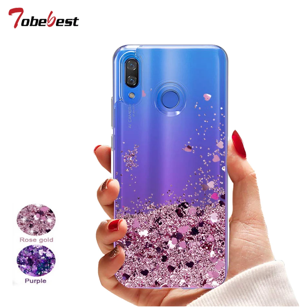 Чехол с блестками и жидкостью для Samsung Galaxy A30 A50 A70 силиконовый чехол динамическим