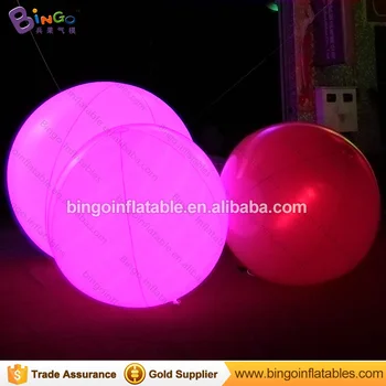 

Air sealed 1.5 Meters dia LED lighting inflatable ball color change white color blow up balloon for party light-up toy