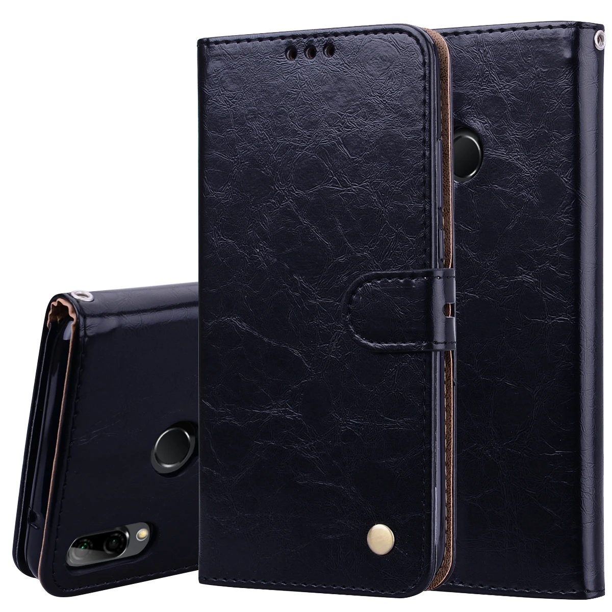 Кожаный чехол кошелек для Huawei Y9 2019 Y7 Y5 Prime 2018 чехлы Y6 Pro Y3 2017 Y5II с откидной крышкой и