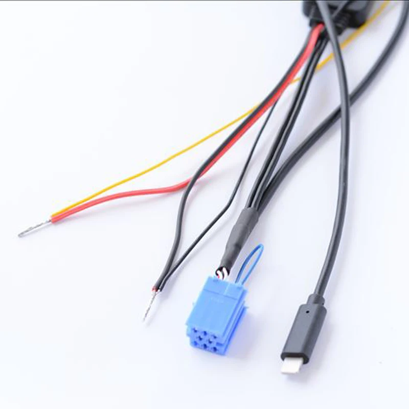 Biurlink автомобильный радиоприемник Bluetooth модуль ISO 8Pin Grundig штекер аудио Mp3 Aux зарядный кабель для Benz Smart 450 для iPhone 7 8 X