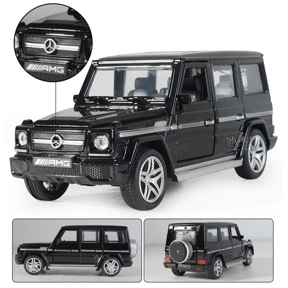 

1/32 G65 Diecast Alloy Car Model Music Sound Lighting SUV Models Off-road Vehicles Model High Simulation Toy Gifts Collections