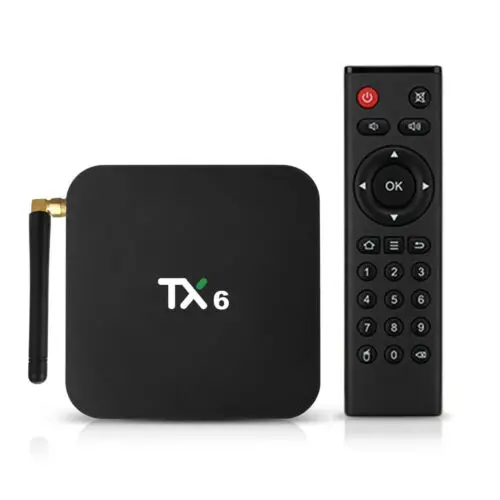TX6 TV BOX H6 4GB+64GB Android 9.0 Bluetooth 4K Quad Core WiFi Smart TV Home Audio Media Player WIFI Quad Core