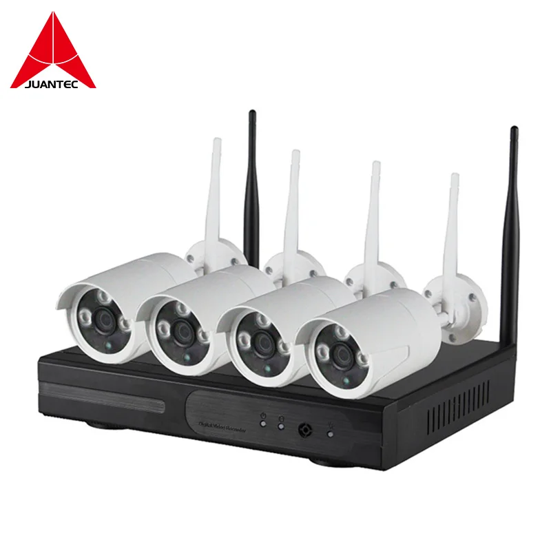 Juantec 4CH 960 P Беспроводной NVR комплект plug and play связи 4 шт. ночного Версия ИК IP Камера HD