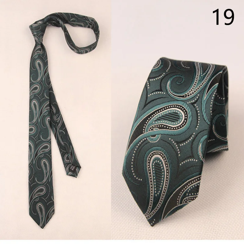 Высококачественный 1200 игла полиэстер галстук корейский Узкий Тонкий Повседневный 6 см деловой Свадебный галстук клетчатый галстук бизнес - Цвет: 6019