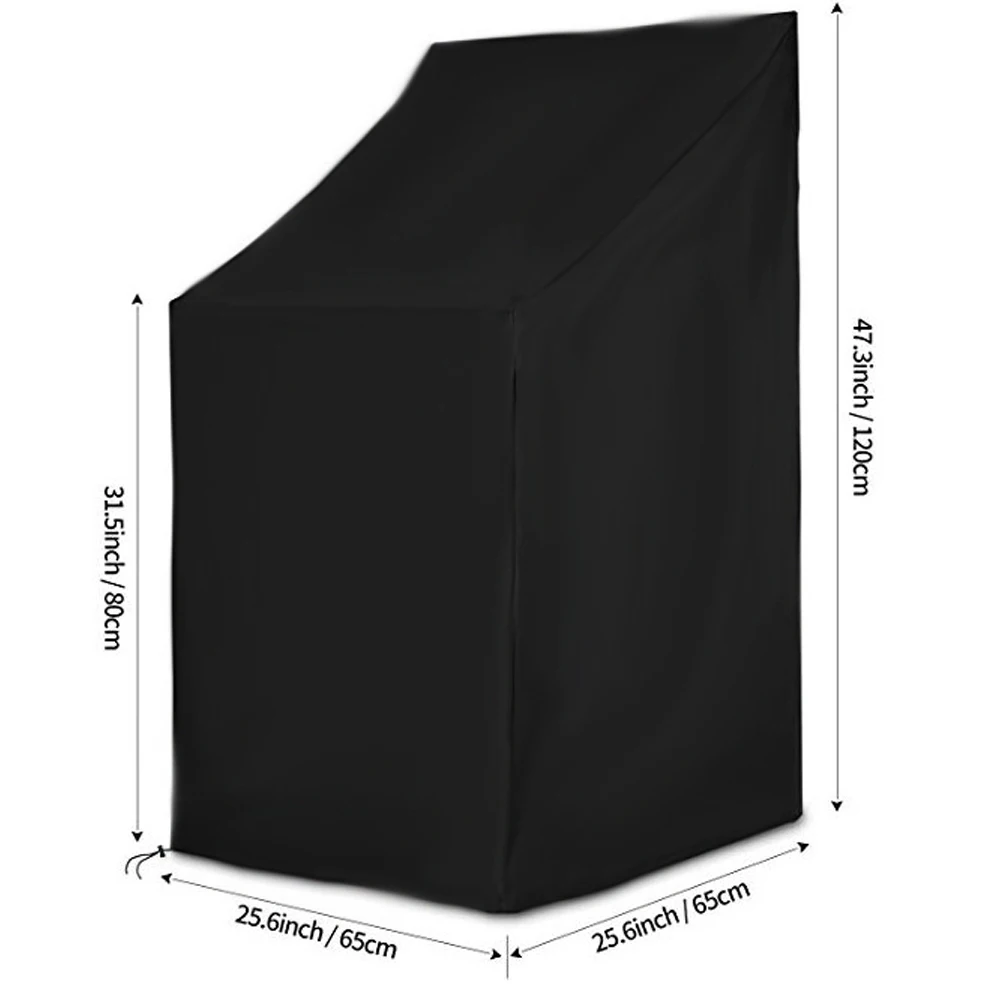 Мебель Чехол для стула водонепроницаемый 420D Оксфорд Открытый Чехол Для Штабелируемых стульев садовые парки мебель